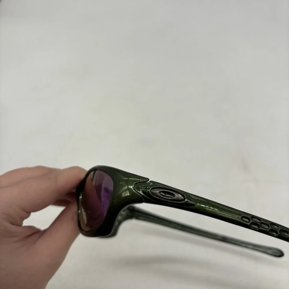 Oakley Fives 1.0 Algae Green with Gold Iridium Lenses and Gold Icons Polarized